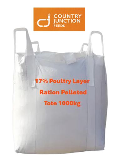 CJ - 17% Poultry Layer - All Veg - Short Pellet - TOTE - 1000kg (Special Order)