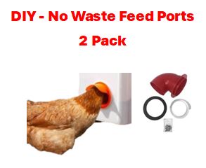 DIY - No Waste Feeder Ports - 2 pack