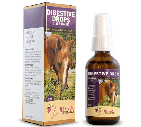 Riva's Remedies - Digestive Drops Diarrhea Aid - Horse - 60ml