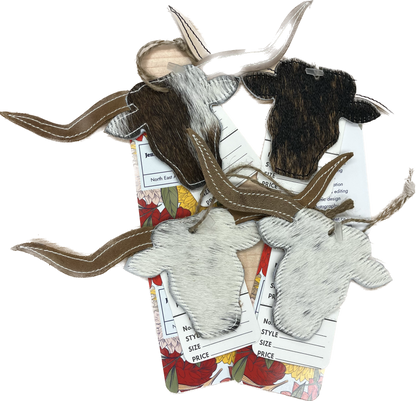 Hand Made Hide Holiday Ornaments