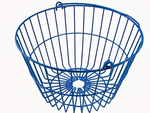 Wire Egg Basket - XLarge - Blue - Holds 12-15 Dozen