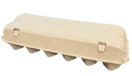 Egg Carton - Paper Pulp - 12 Egg Plain - No Printing - TN