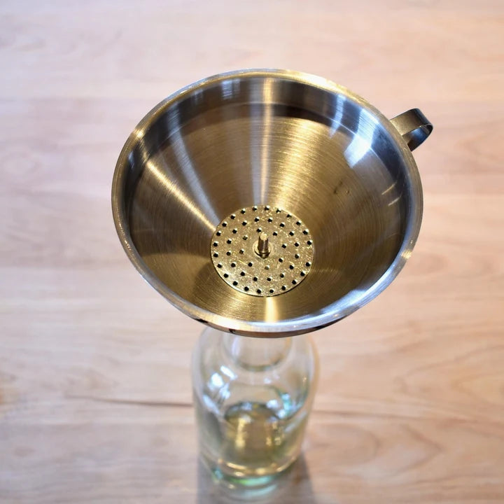 Stainless Steel Funnel with Strainer