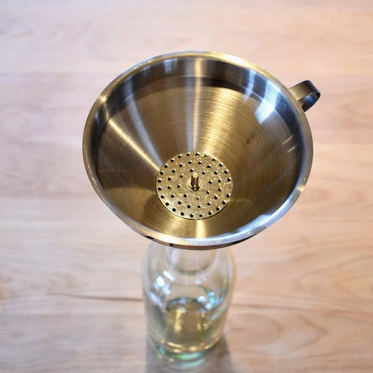 Stainless Steel Funnel with Strainer