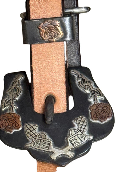 True North - Breast Collar - Basket Weave W/Guns n'Roses Buckles