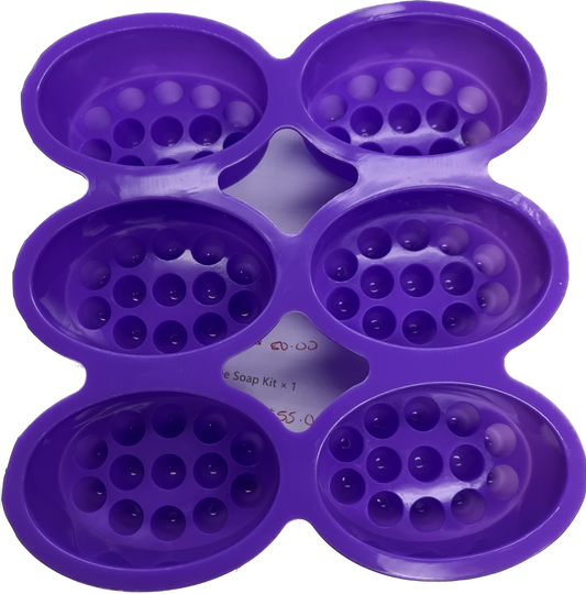 Soap Mold - Silicone - Spa Massage Oval Mold