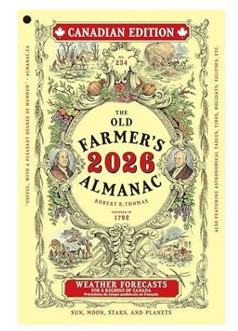 Books - The Old Farmer Almanac 2026 - Canadian Edition