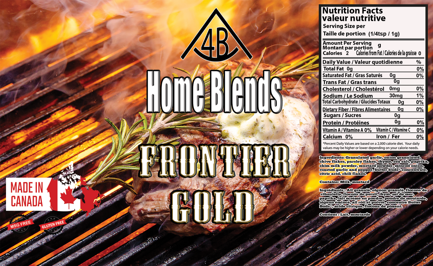 4B Home Blends Rubs & Spices - NEW LOOK & NEW FLAVOURS