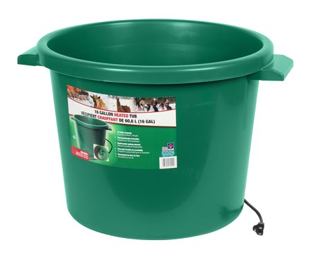 Heated Bucket - 16 gallons (Green)