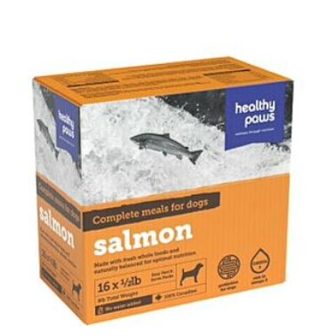 Healthy Paws - Raw Frozen Dog Food - Complete Dinner - Salmon