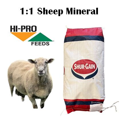Hi-Pro - 1:1 Sheep Stock Mineral with Salt - 20kg