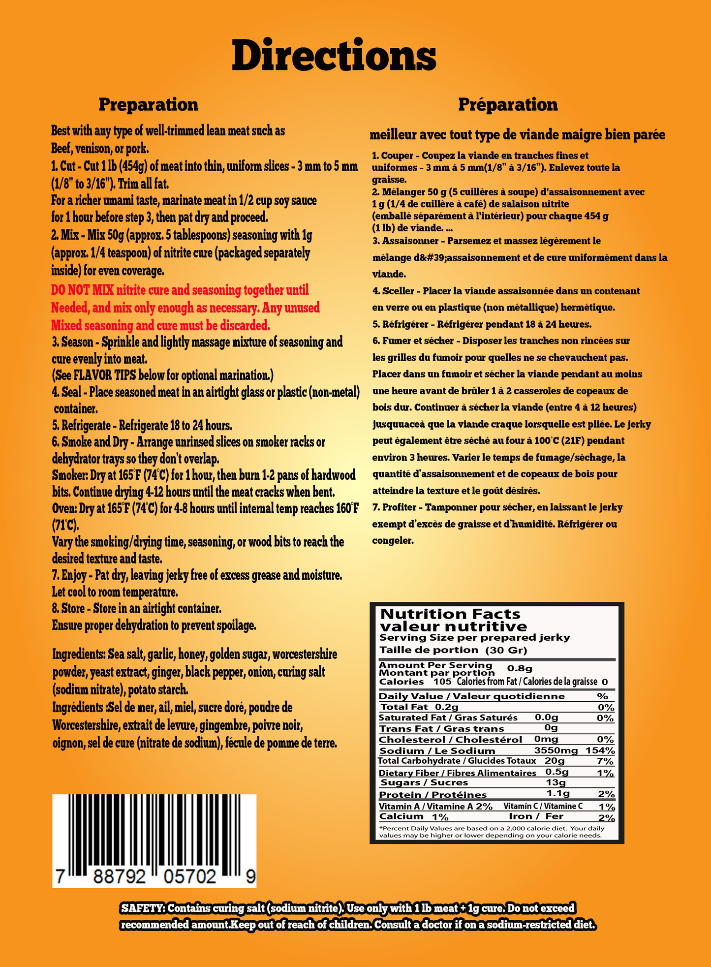 Mickey Jays - Jerky Cure Seasoning - 350g