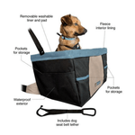 Kurgo - Rover Booster Seat - Blue/Charcoal Grey