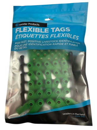 Leader - Sheep/Goat Ear Tags - Set Front/Back - Blank - 25/pk