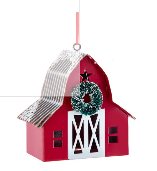 Kurt S. Adler - Metal Red Barn