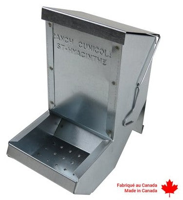RC - Metal Small Animal Feeder - 3 1/2" Wide - Canadian Made