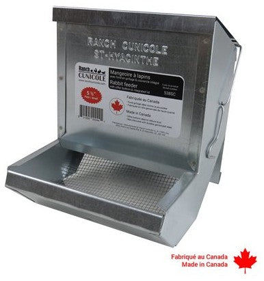 RC - Metal Small Animal Feeder - 5 1/2" Wide - Canadian Made