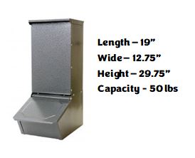 Miller - Galvanized Steel Outdoor Pig Feeder (Special Order)