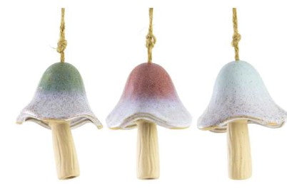 Giftware - Hanging Ceramic Mushroom Chime