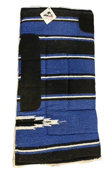 True North - Navajo Blanket with Wool Underlay - 32" x 32"