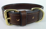 Leather Collar - D-Ring - Double Leather