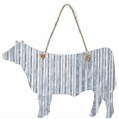 Corrugated Metal Animal Sign - 6"