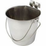 Stainless Steel Flat Back Bucket w/ Hook