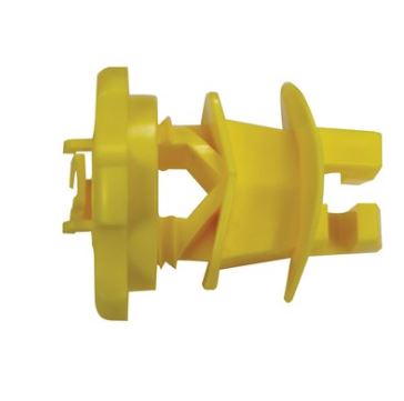 Patriot - Electric Fencing Rod Insulator Screw on - Pack 25 - Yellow