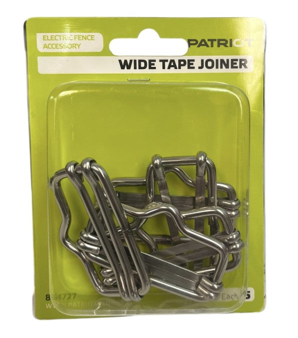 Patriot - Electric Fencing Wide Tape Joiner - 2" Wide - 5 Pack