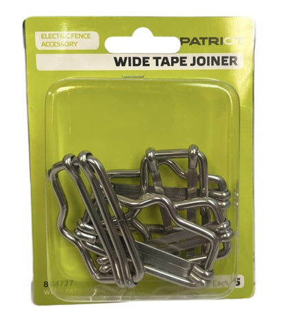 Patriot - Electric Fencing Wide Tape Joiner - 2" Wide - 5 Pack