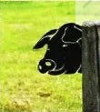Metal Farm Animal Silhouette Signs