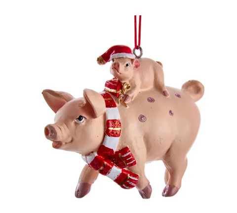 Kurt S. Adler - Pig and Piglet Ornament
