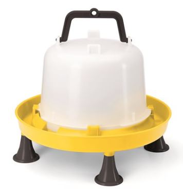 CHICK'A - Poultry Drinker with feet - Yellow Base