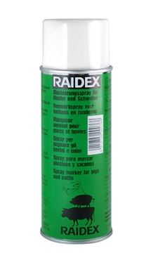 Raidex Marking Spray - for Cattle & Hogs - 400ml
