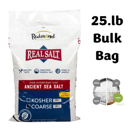 Redmond - Real Salt - Coarse - 25.lb bag (Special Order)