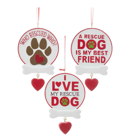 Kurt S. Adler - Rescue Dog Ornament Assorted