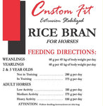Custom Fit - Rice Bran - Meal - 20kg