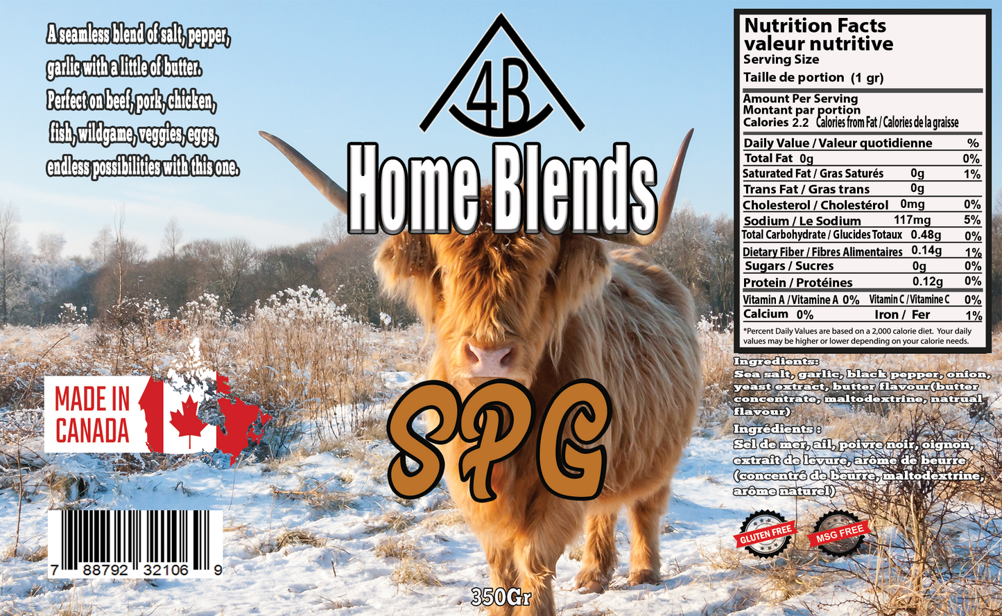 4B Home Blends Rubs & Spices - NEW LOOK & NEW FLAVOURS