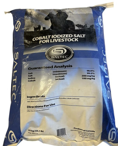 Saltec - Cobalt Iodized Salt Loose - 25kg