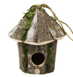 Wood Bird Hut Feeder