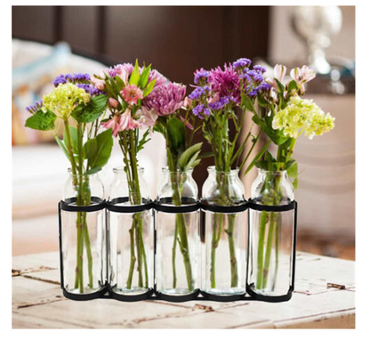 Decor - Glass Bottle 5 Pc Set
