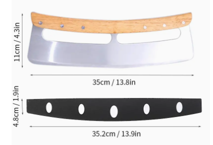 Pizza Cutter - Rocker Blade 14"