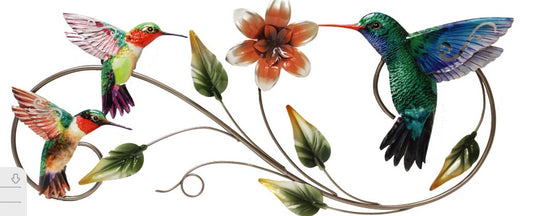 Giftware - Metal Wall Art - Birds with Leaves