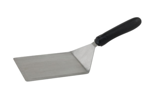 6" x5" Stiff Turner w/Cutting Edge - Metal w/Black Handle