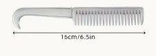 Aluminum Mane Comb with Knot Hook