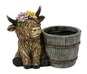Home & Garden - Highland Cow Planter