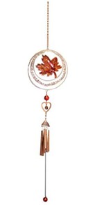 Home & Garden - Maple Leaf Windchime - Copper