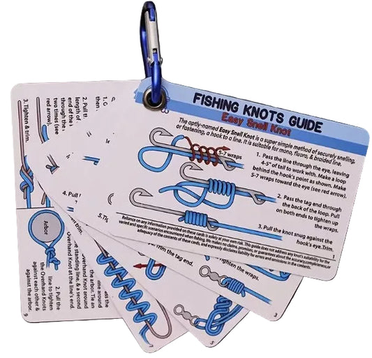 Fishing - 5pc Fishing Knot Guide w/Caribeener