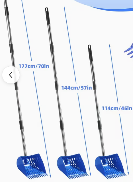 Small Animal Manure Fork - Blue
