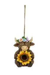Home & Garden - Resin Highland Cow Figurine